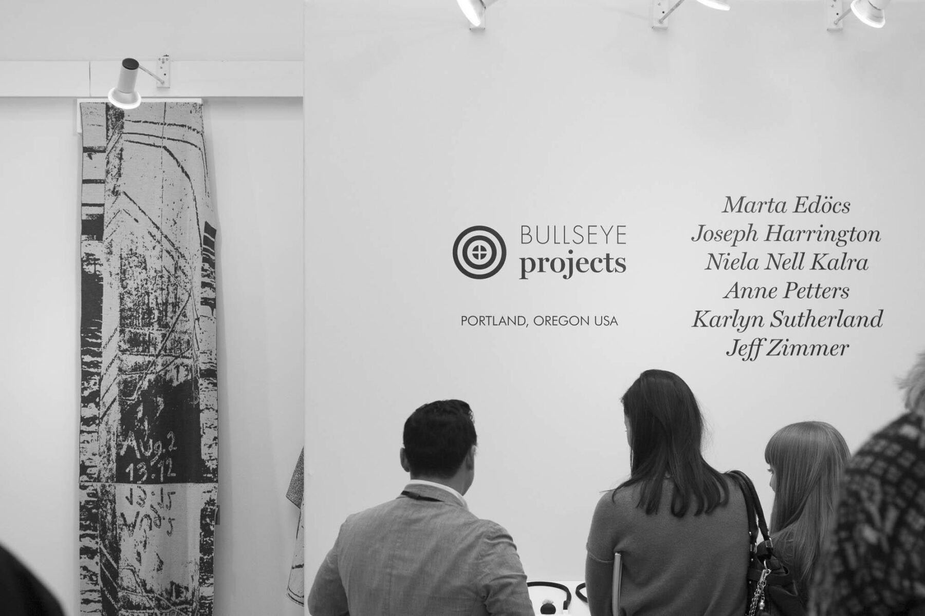 Nielanell knitwear on display at the Saatchi Gallery, during Collect 2018—Craft Council's international fair for contemporary craft.